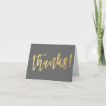 FOLDED THANKS bar mitzvah gold script type Thank You Card<br><div class="desc">[ NOTE - THE GOLD EFFECT IS A PRINTED PICTURE ] A modern, simple design for a THANK YOU CARD Setup as a template it is simple for you to add your own details, or hit the customise button and you can add or change text, fonts, sizes etc TIP ::...</div>
