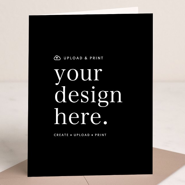 Folded Vertical Card | Design Upload 5x7 Cards (Versatile 5x7 folded card template for business, events, weddings, special occasions & more!)