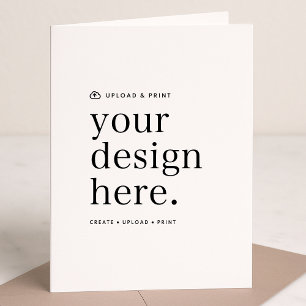 Folded Vertical Card Your Design Upload 5" x 7"