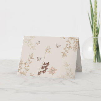 Folded wedding invitation