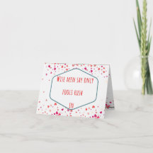 Folded (Wise men said) Valentine's day card