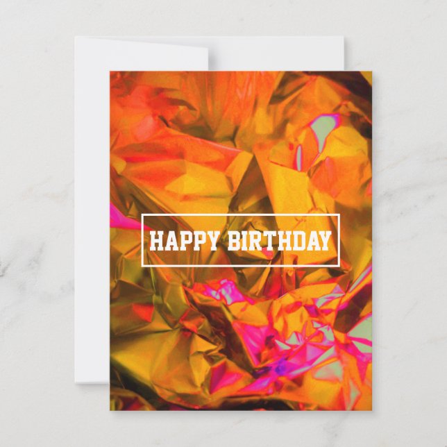 folder multicolor birthday card  (Front)