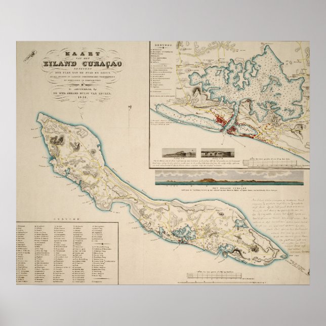 Folder of Curaçao 1836 Poster (Front)