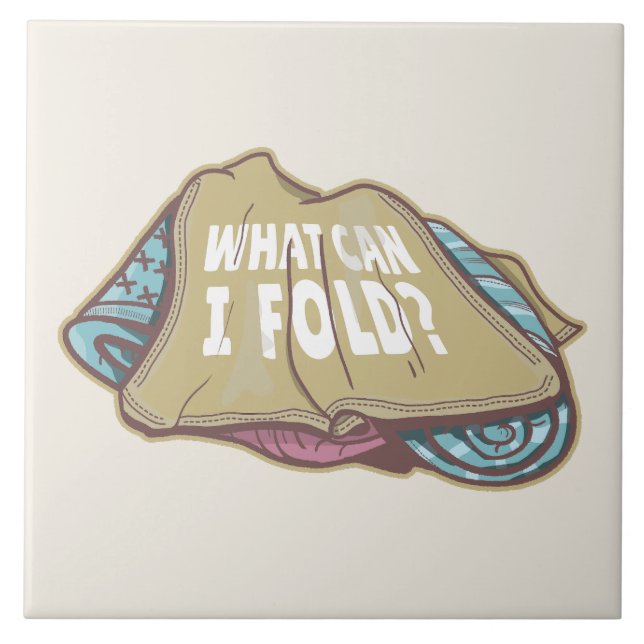 Folding clothes, laundry day tile (Front)