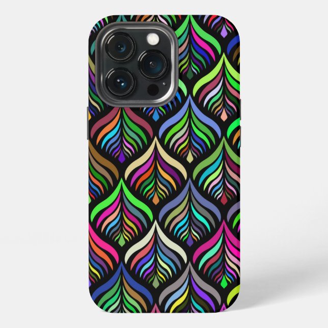 Folding Colours Abstract Rainbow iPhone Case (Back)
