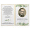 Folding funeral pamphlet, father, memorial program