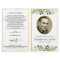 Folding funeral pamphlet, father, memorial program