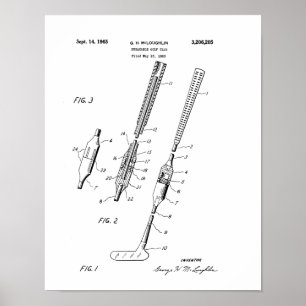 FOLDING GOLF CLUB PATENT - Poster