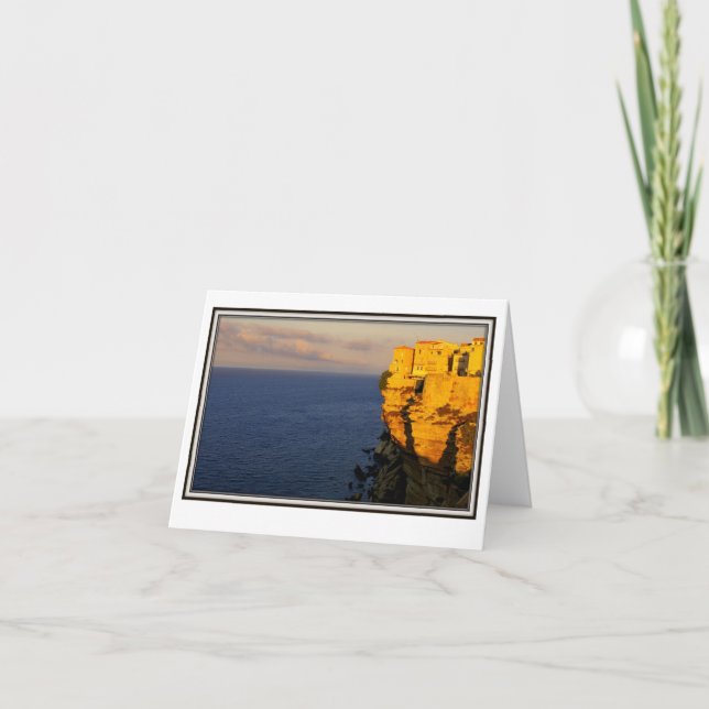Folding Greeting Card – Bonifacio, Corsica (Front)