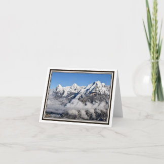 Folding Greeting Card – Rising Clouds in the Alps