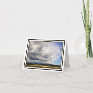 Folding Greeting Card – Spring Clouds over Nevada