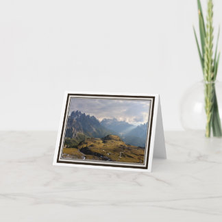 Folding Greeting Card – The Italian Alps!