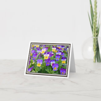 Folding Greeting Card – Violets!
