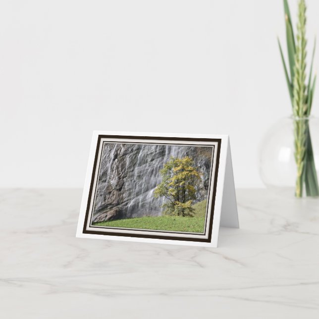 Folding Greeting Card – Waterfalls in Switzerland (Front)