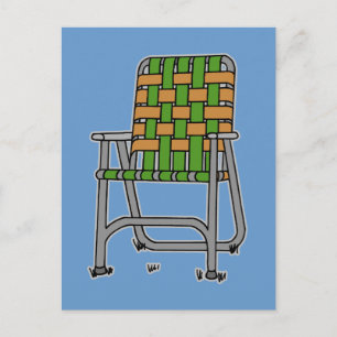 Folding Lawn Chair Postcard