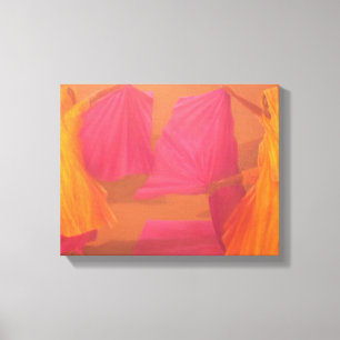 Folding Saris 2010 Canvas Print