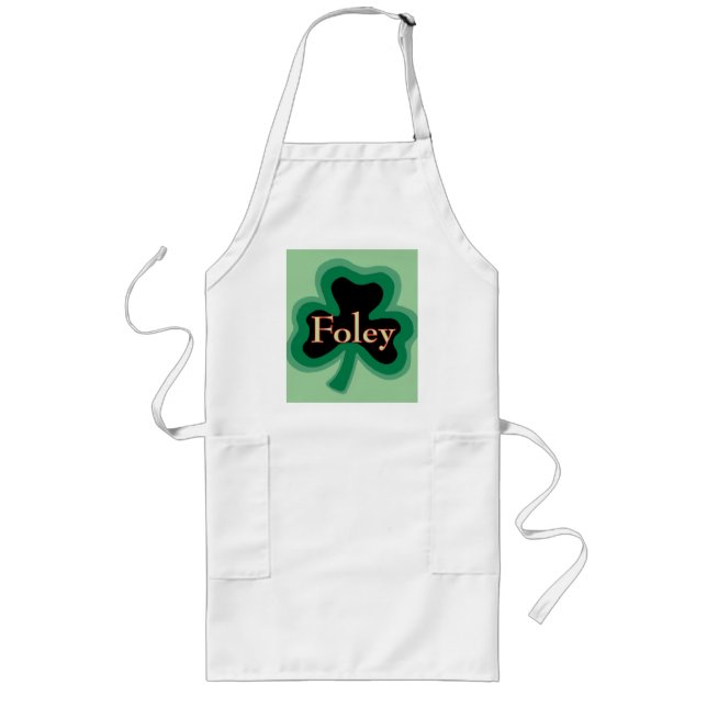 Foley Family Name Long Apron (Front)