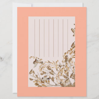 Folha pardais com envelope