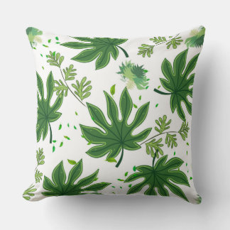 Folhas Verdes Cushion