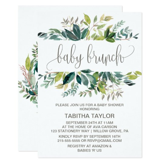 baby brunch invitation