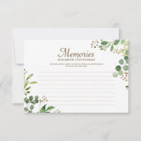 Foliage Botanicals Memories Custom Photo Memorial