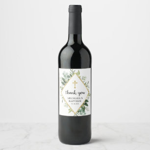 Foliage Cross Wine Bottle Label