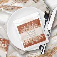 Foliage Duet Terracotta Cream Botanical Thank You