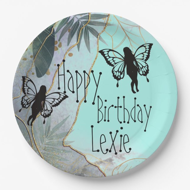 Foliage Fantasy Fairies    Paper Plates (Front)