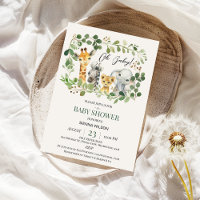Foliage Greenery Gender Neutral Safari Baby Shower