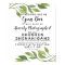 foliage greenery Open Bar wedding sign