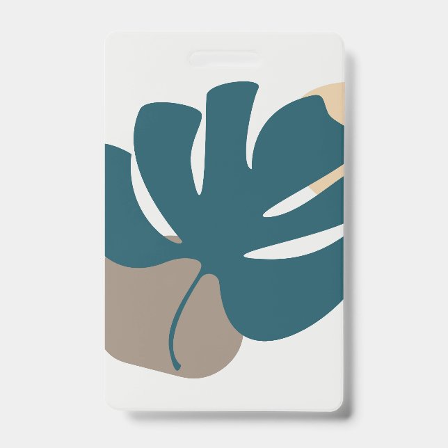 Foliage line with abstract shape ID badge (Front)