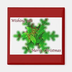 Foliage Merry Christmas Magnet