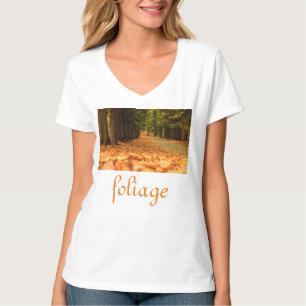 foliage  on women's bella +canvas jersey v-neck T-Shirt