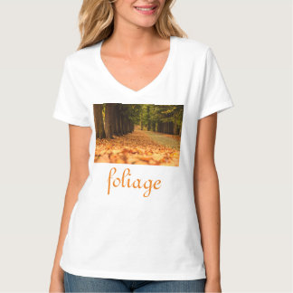 foliage  on women's bella +canvas jersey v-neck T-Shirt