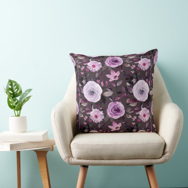 foliage pattern, botanical leaves, nature design,  cushion (Chair)