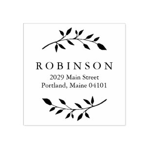 Foliage Rubber Stamp