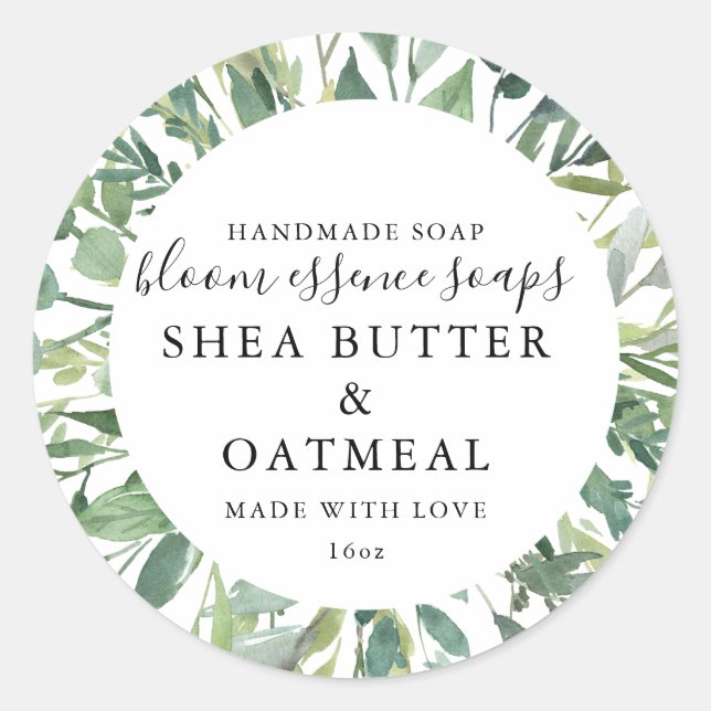 Foliage Soap Sticker (Front)