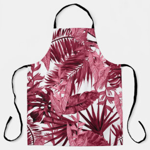 Foliage Watercolor Purple, Floral Seamless. Apron
