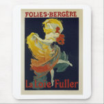 Folies Berger ~ La Loie Fuller Mouse Pad<br><div class="desc">Vintage classic poster art from "Les Maitres de l'Affiche" by Jules Cheret for the Folies Berger advertising La Loie Fuller.</div>