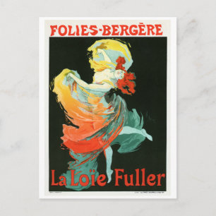 Folies-Bergère La Loie Fuller, Jules Chéret Postcard