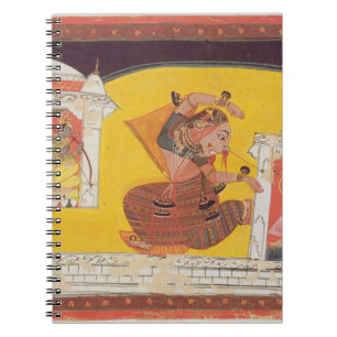 Folio 27 Laksmama cuts the nose of Surpanakha, fro Spiral Notebook