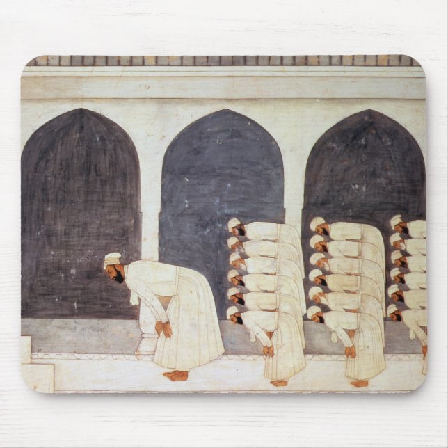 Folio.38a A Mogul prince in a mosque leading Frida Mouse Pad (Front)