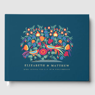 Folk Art 70th Wedding Anniversary Guest Books