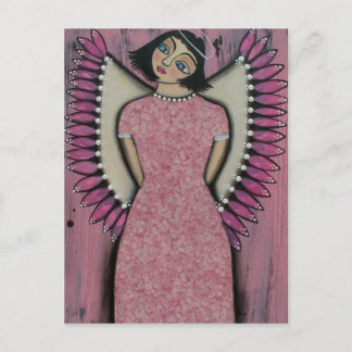 FOLK ART Angel Mist BY LORI EVERETT postcard