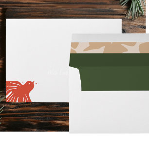 Folk Art Bird Envelope