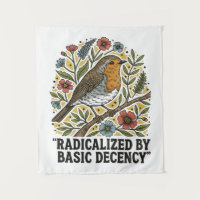 Folk Art Bird Illustration for Social Justice