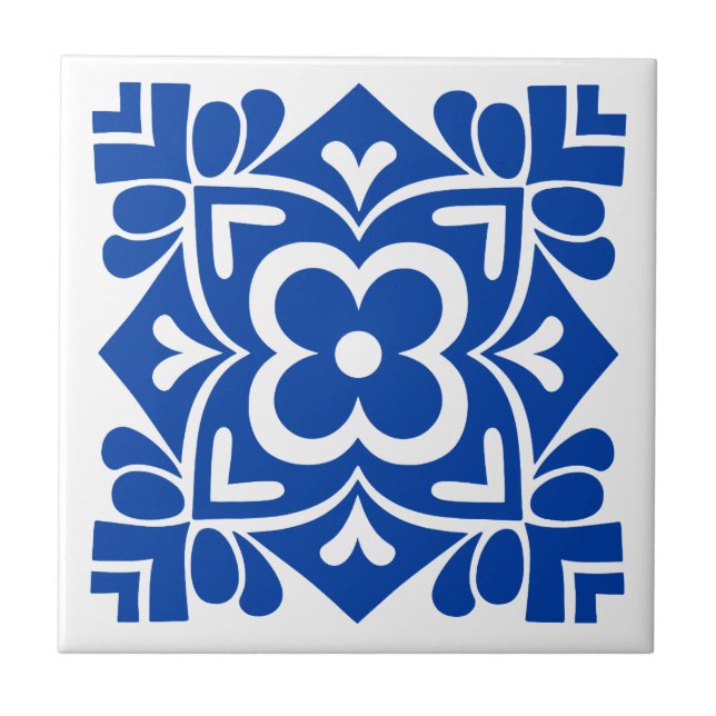 Folk Art Bloom Tile (Front)