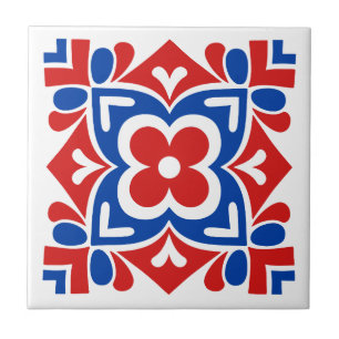 Folk Art Bloom Tile