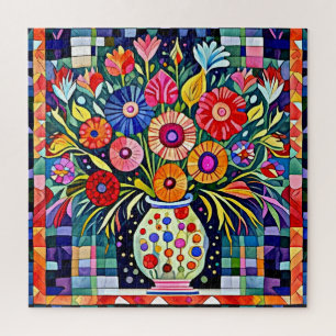 Folk Art Bouquet Puzzle