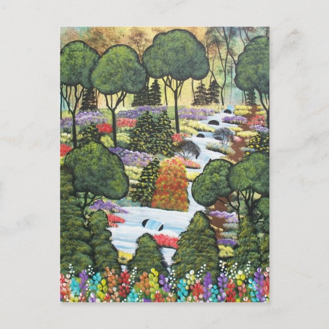 Folk Art BY LORI EVERETT postcard (Front)